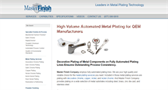 Desktop Screenshot of masterfinishco.com